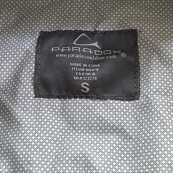 Paradox outdoor black rain jacket active jacket waterproof size small - Picture 2 of 10